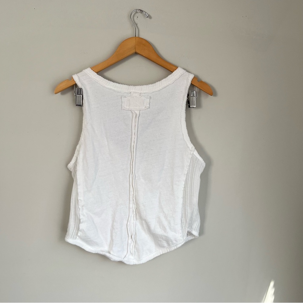We The Free Amore Vest Lace Boho Button Up Tank Top Size Medium - Picture 5 of 6